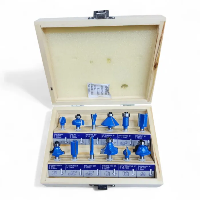 Makute Professional Frez Bıçağı Dəsti (12 mm Şank) – Ağac Emalı üçün Professional Ucluqlar — Bakı