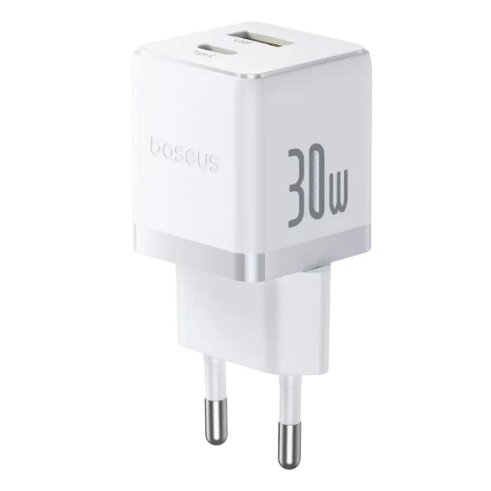Baseus Palm Fast Charger C+U 30W Usb-c və Usb-a Şarj Adapteri — Bakı