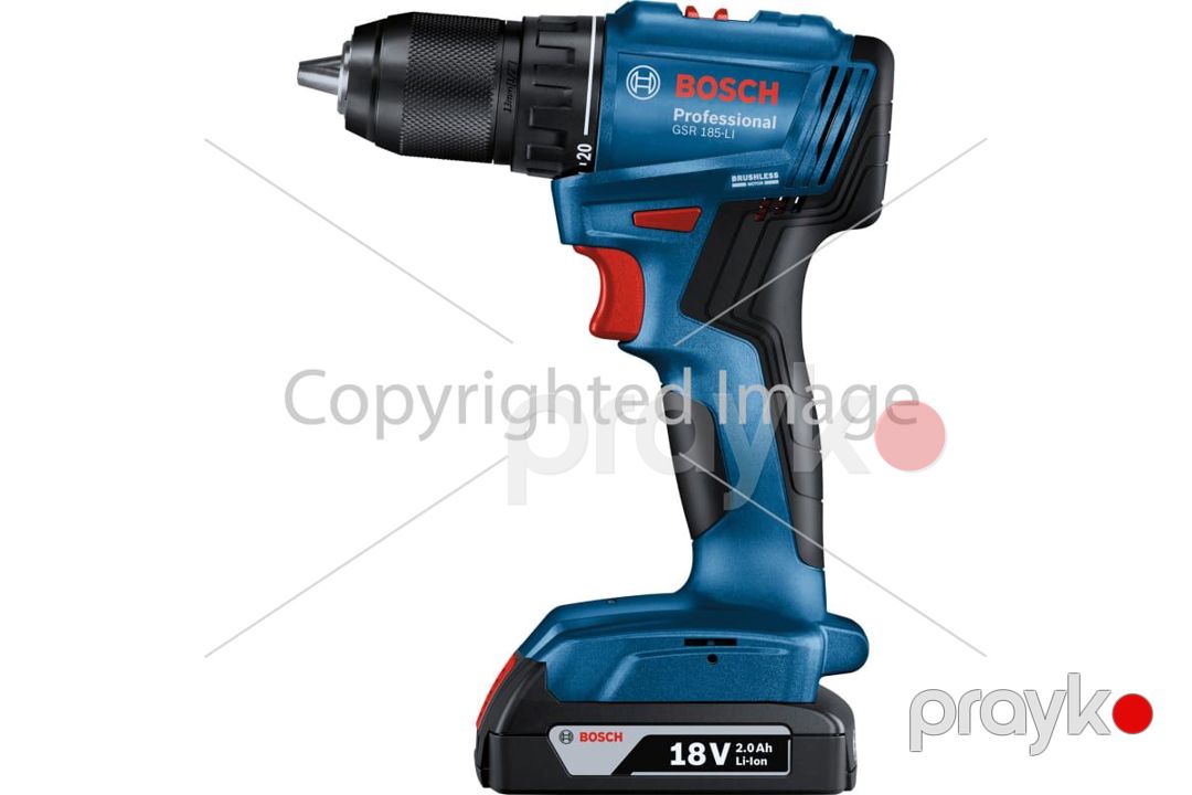Drel-vintburan akkumulyatorlu Bosch GSR 185-LI, 2×2.0 Аh 06019K3000 — Təmir və inşaat, Bakı (3)