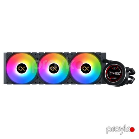 Frozr-o II 360 AIO Liquid Cooler, Black, LCD Pump Head (EN40443) — Bakı
