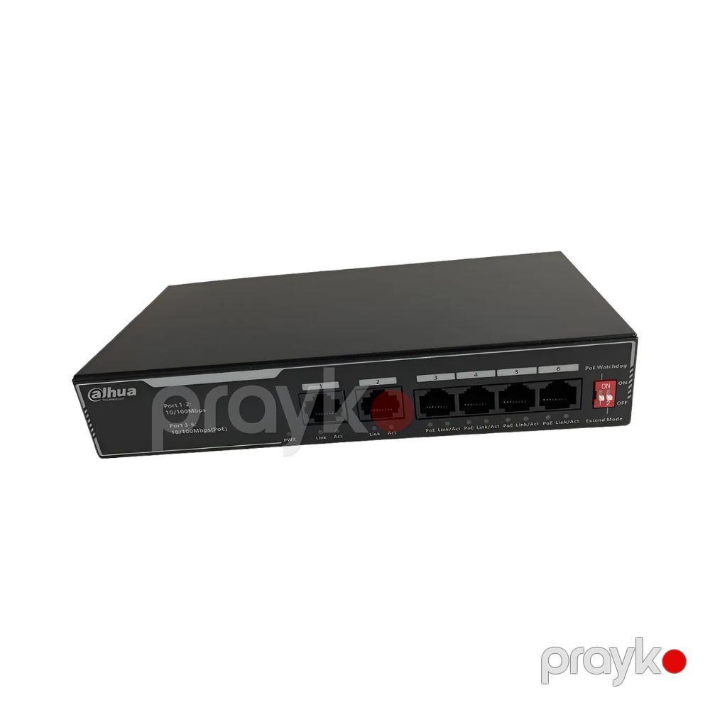 Switch Dahua (DH-SF1006LP) — Şəbəkə və server avadanlığı, Bakı (2)