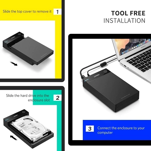 External HDD Case Ugreen 50422 — Xarici diskləri və fləş-yaddaşlar, Bakı (2)