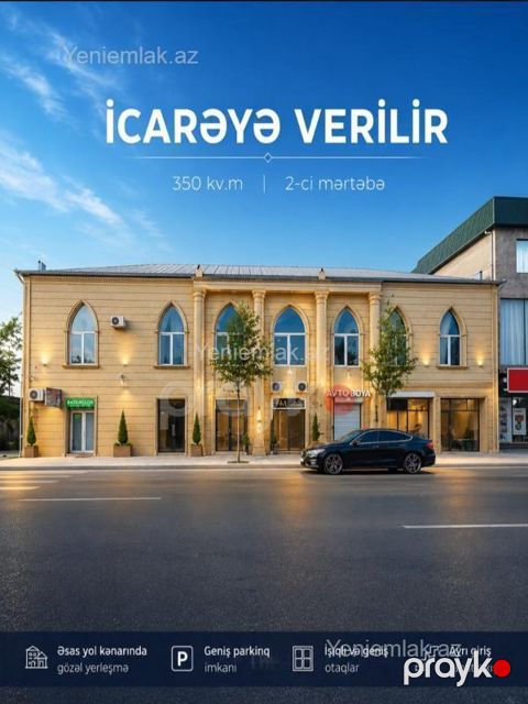 Kirayə 2 otaqlı Obyekt, 350 m², Mehdiabad — Abşeron