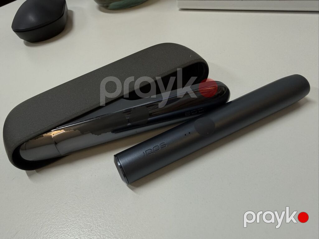 Iqos (heat-not-burn) cihazı – tutqun qara rəngdə uzerinde soyulma — Elektronik siqaretlər, Bakı (2)