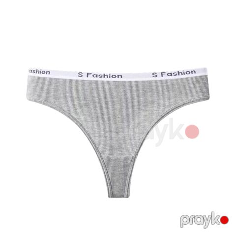 Qadınlar üçün strinq 1324, boz, pambıq, ölçü One size — Bakı