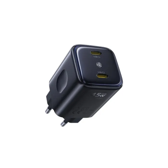 Baseus PicoGo AN13 E0121F00 45W 2x Usb-c Sürətli Şarj Adapteri — Bakı