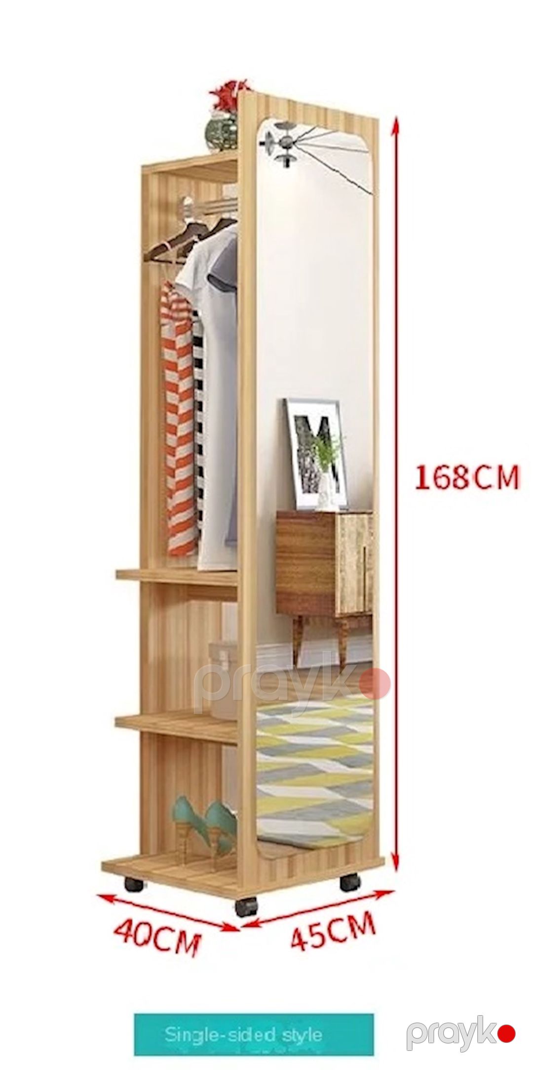 Rəfli asılqan, Ldsp, sonoma 168x40x54 sm — Mallar, Bakı (2)