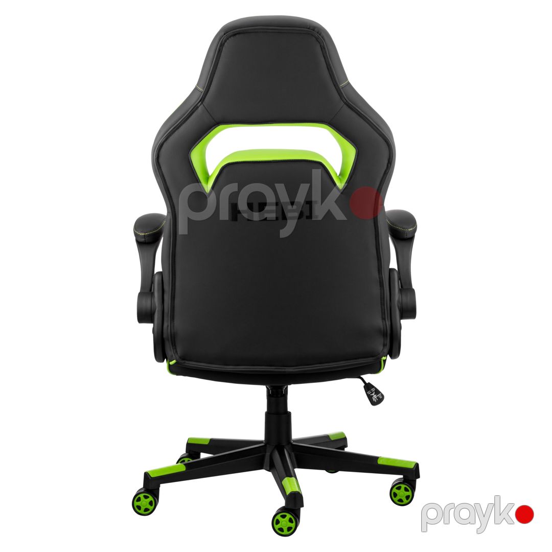 2E Gamıng Chair Hebı, black-green (2E-GC-HEB-BK) — Periferik cihazlar, Bakı (4)