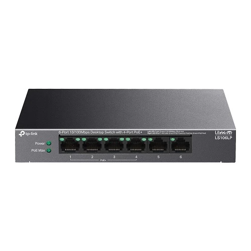 TP-Link LS106LP 6-Port PoE+ Desktop Switch — Bakı