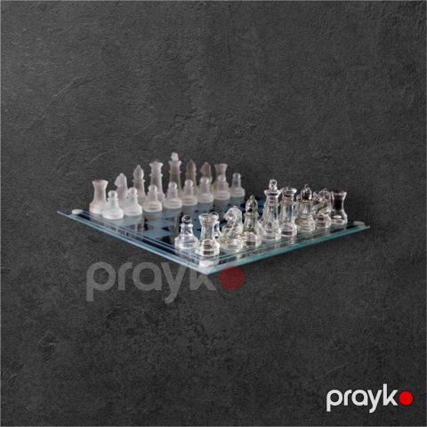9301 Məhsulun adı: Board Game NO Brend Glass Chess Set, 2 players — Bakı