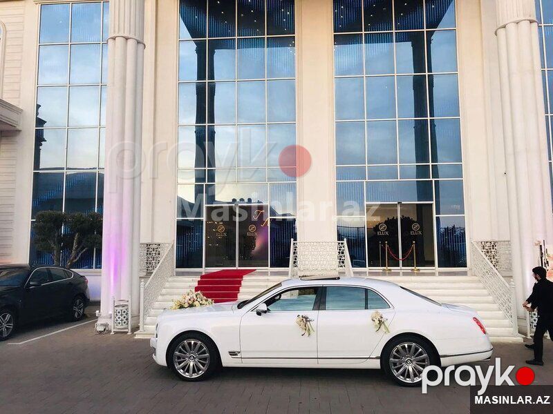 Bentley mulsanne white, 2021 il — Minik avtomobili icarəsi, Bakı (7)