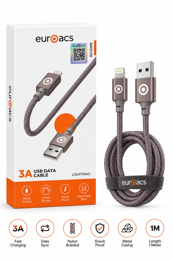 Kabel Euroacs EU-Z209 PD Metal Lightning — Mallar, Bakı (2)