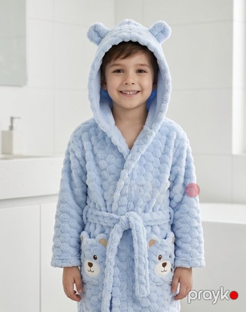 Oğlanlar üçün hamam xələti 2376480, mavi, mikrofibra, ölçü 6-7 yaş — Bakı