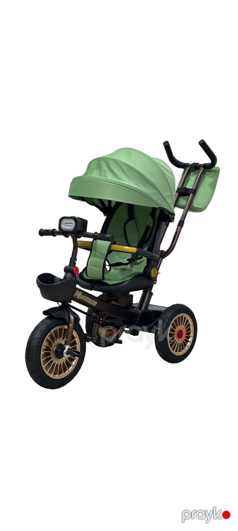Üçtəkərli velosiped tutacaq ilə 5535ARL, 1-5 yaş, yaşıl — Bakı