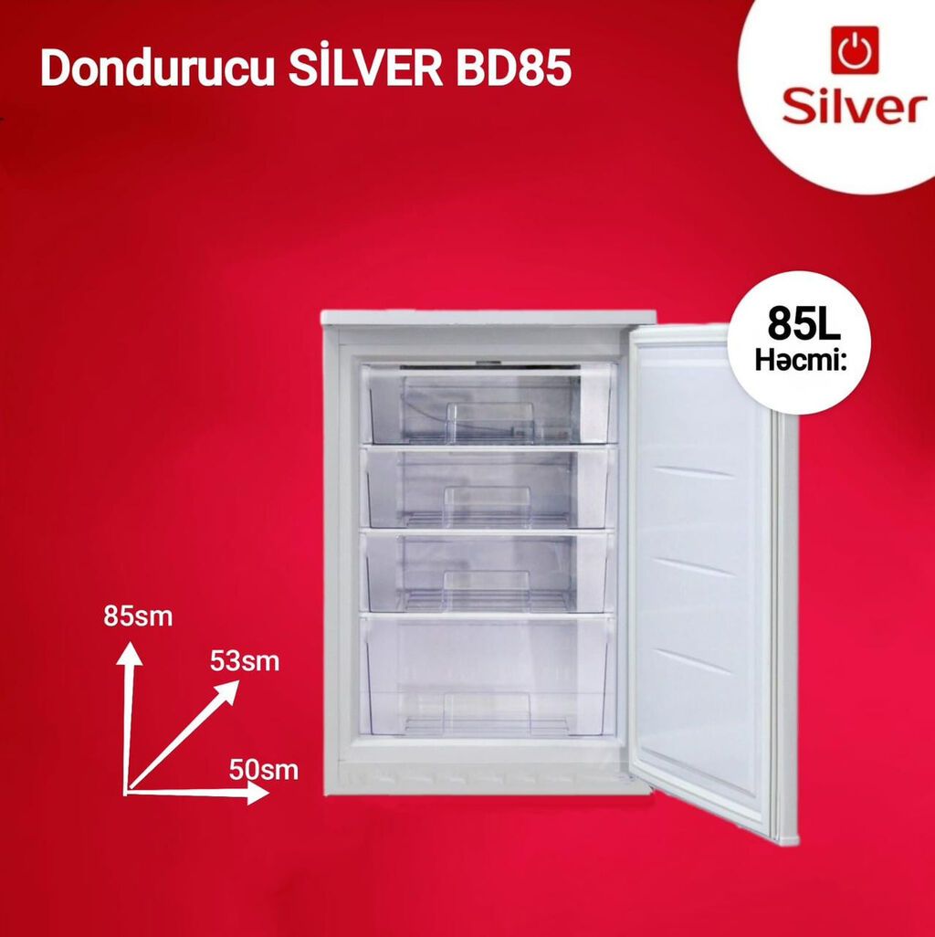 3990 Məhsulun adı: Dondurucu şkaf Silver BD 85 Brend: Silver — Soyuducular, Bakı (2)