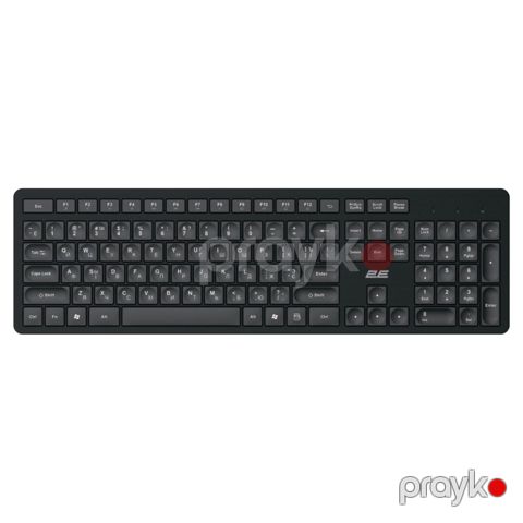 2E Keyboard membrane KS260 106key, WL, En/uk/ru, black (2E-KS260WB_CI) — Pctech — Periferiya cihazları