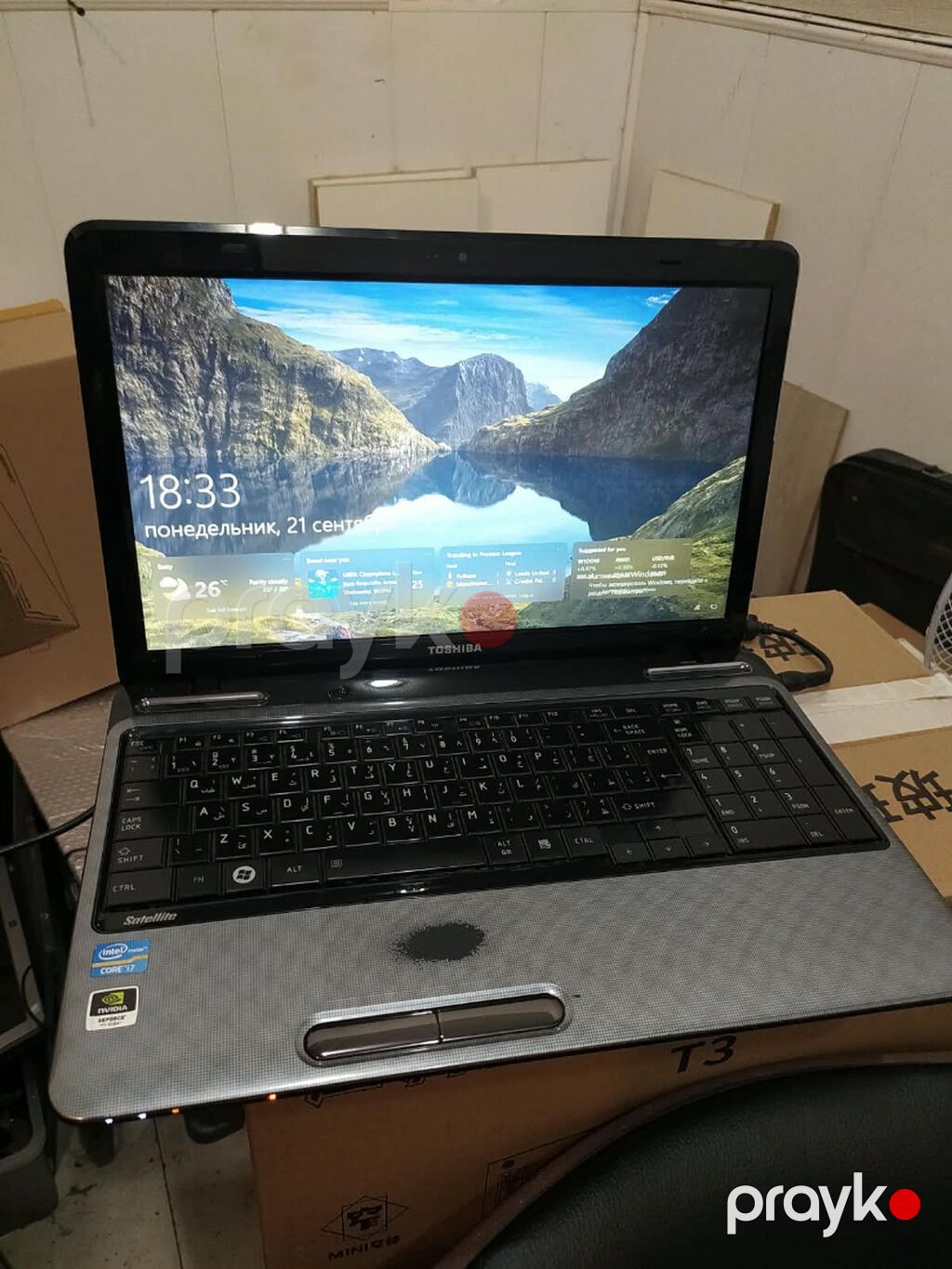 Normal vəziyyətdə Toshiba noutbuku satılır (Advokat ishlədib / İ7 — Kompüterlər və noutbuklar, Bakı (3)