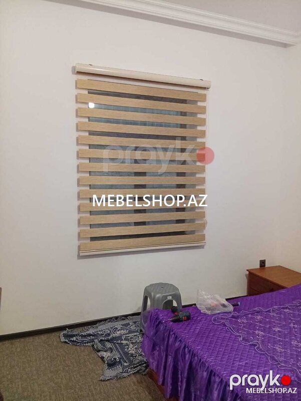 Zebra jalüz modeli — Pəncərələr, qapılar, balkonlar, Bakı (2)