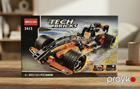 Konstruktor Tech Bricks Black Champion Racer MK743, 6+ yaş, 137 element — Bakı