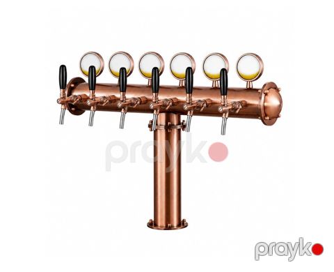 8042 Məhsulun adı: Pivə qülləsi, 6 çıxışlı, tunc, 41x11 sm Brend — Bakı