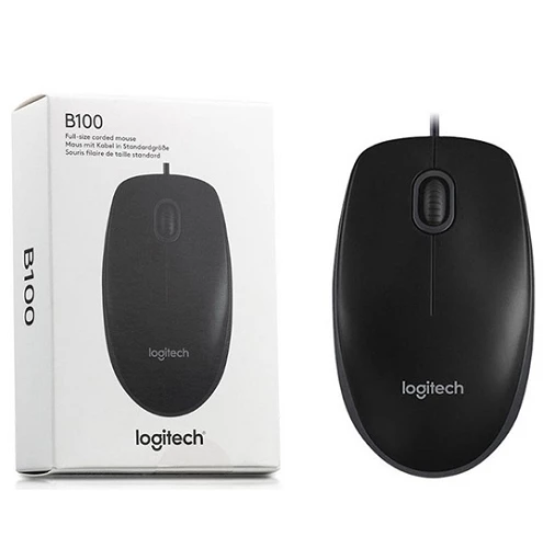 Logitech Business B100 (910-003357) Black USB Mouse — Bakı