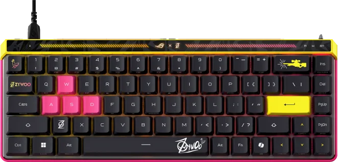 ASUS ROG Falchion Ace HFX ZywOo Edition Magnetic Gaming Keyboard — Bakı