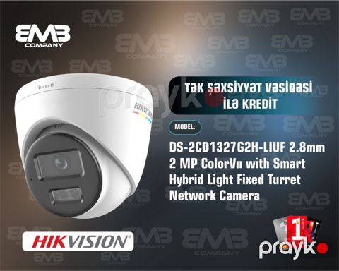 Müşahidə kamerası DS-2CD1327G2H-LIUF 2.8mm 2MP ColorVu — Bakı