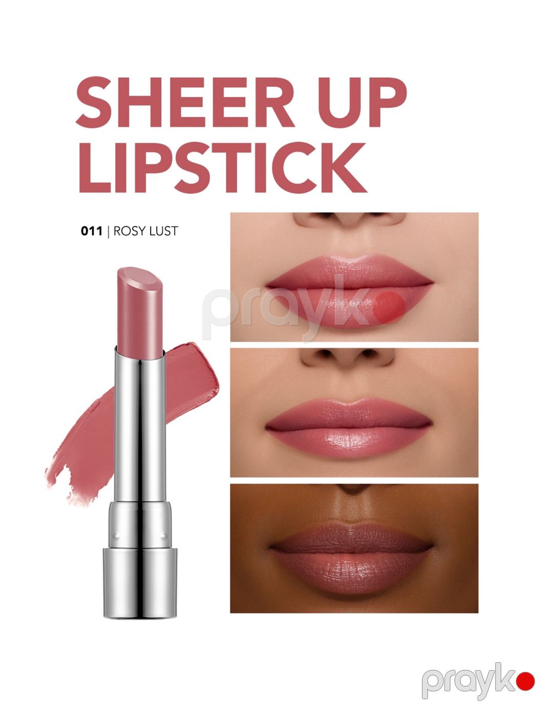 Dodaq boyası No Brand Sheer Up 011 Rosy Lust 3 q — Mallar, Bakı (3)