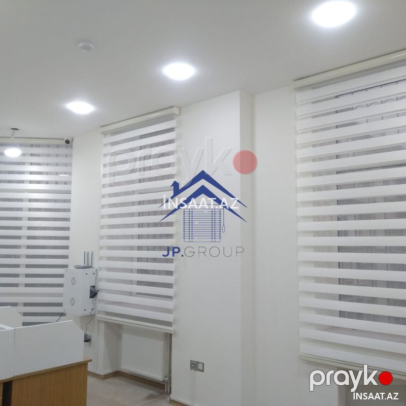 Zebra jalüzler — Pəncərələr, qapılar, balkonlar, Bakı (4)