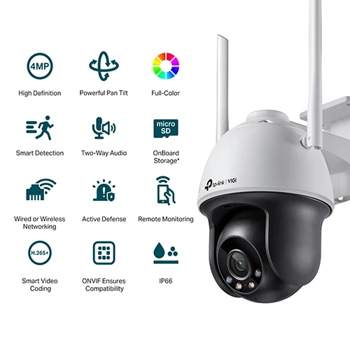 Vigi C540-W MP Outdoor Full-Color Wi-Fi Pan Tilt Network Camera — Surveillance kameralar, Bakı (2)