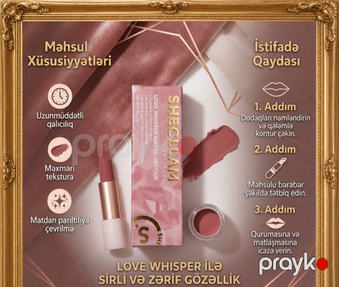 Dodaq boyası No brand Love Whisper Matte Dusty Rose — Bakı