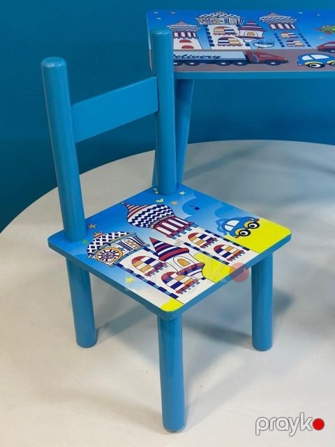 Uşaq mebel dəsti NP17, MDF, göy, 3 əd — Bakı