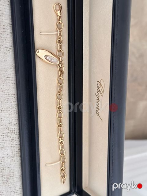 Chopard 18K qızıl bilərzik – Happy Diamonds kolleksiyası - Brend — Xırdalan