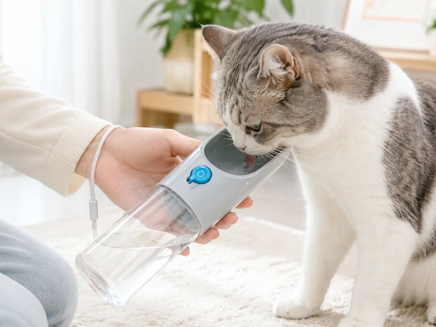 Petkit Eversweet Travel S One touch Pet bottle Grey S400 — Mallar, Bakı (4)