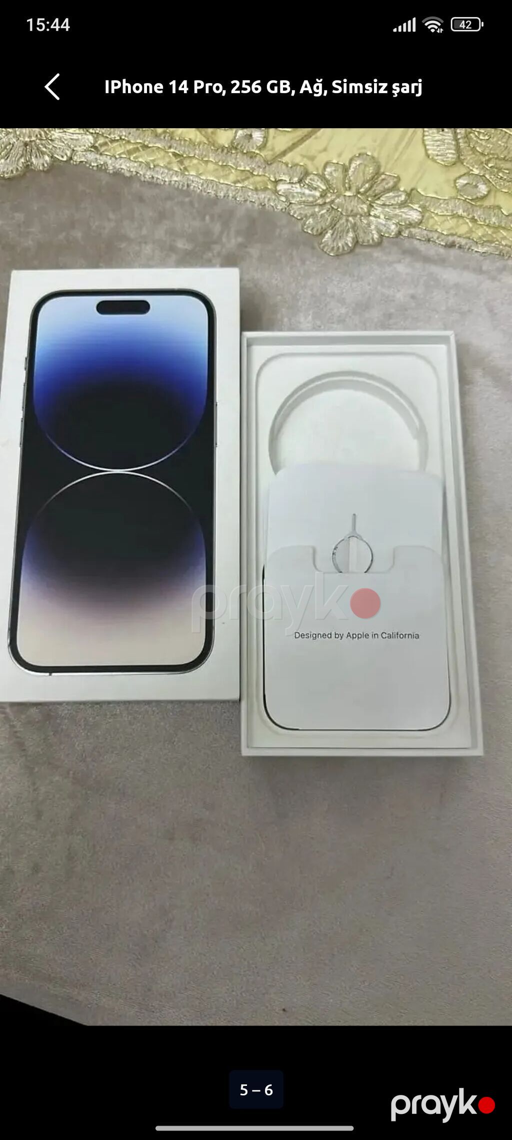 IPhone 15 Pro, 256 GB, Ağ, Simsiz şarj — Apple iPhone, Astara (2)
