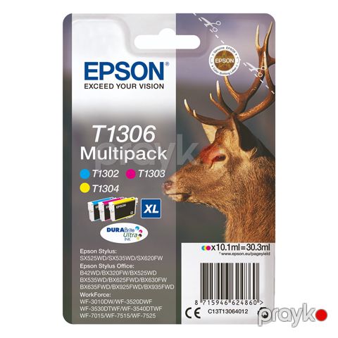 Epson Multipack 3-colours T1306 DURABrite Ultra Ink — Bakı
