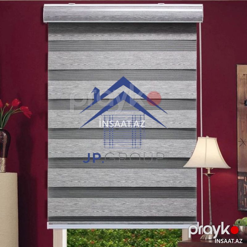 zebra jalüz pərdələr — Pəncərələr, qapılar, balkonlar, Bakı (2)