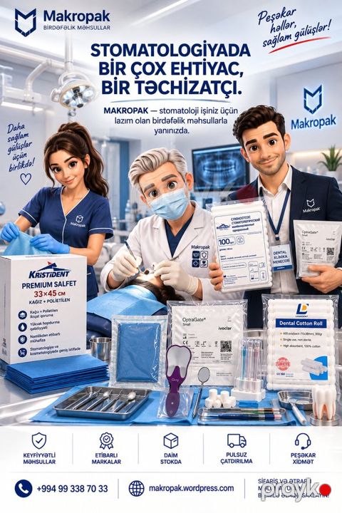 Stomatoloji birdəfəlik məhsullar — Bakı
