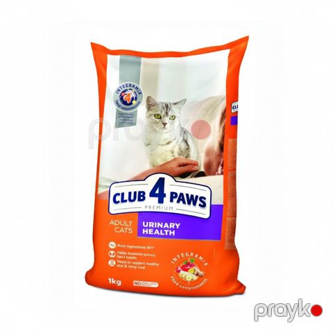 Quru yem Club 4 Paws Premium Adult Cats Urinary Health böyük pişiklər üçün, 1 kq çəki ilə — Bakı
