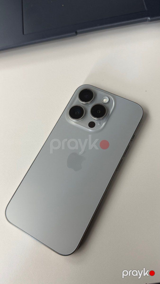 Apple iPhone 15 Pro Natural Titanium 128GB/8GB — Smartfonlar, Bakı (3)