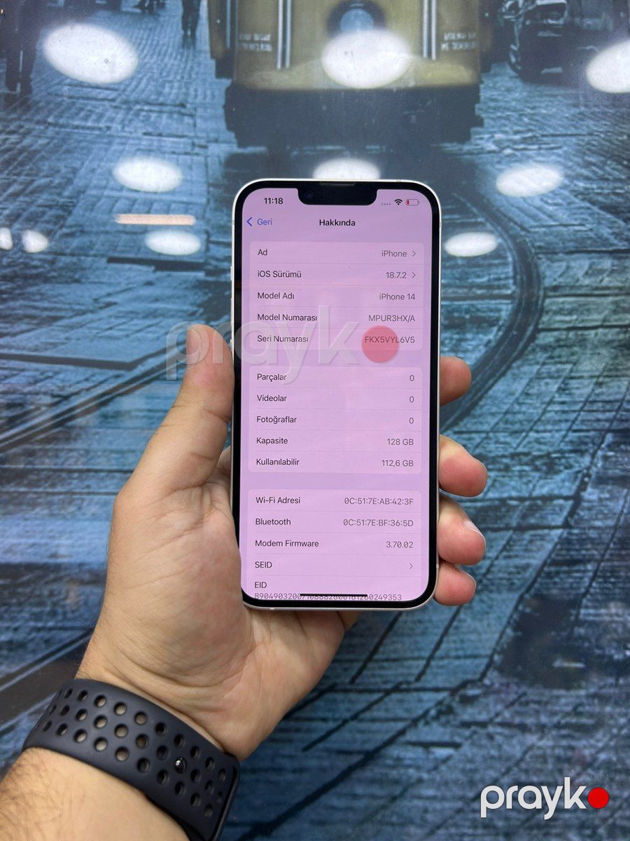Apple iPhone 14 Starlight 128GB/4GB — Smartfonlar, Bakı (3)