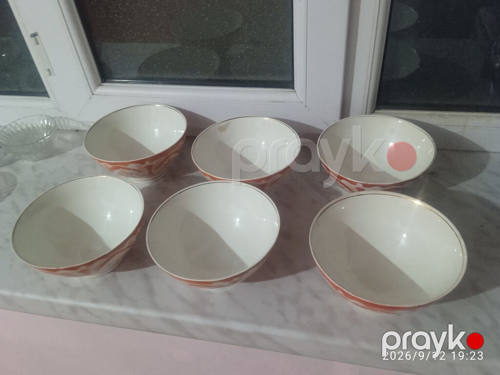 Kasalar, rəng - Narıncı, Keramika — Süfrə qabı, Bakı (2)