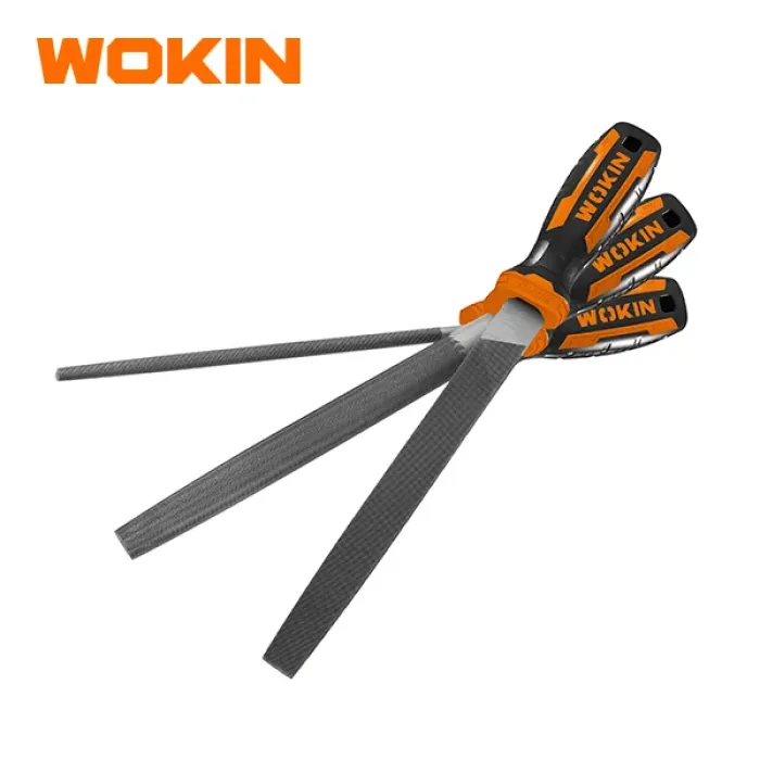 Wokın 3 Parça Polad Əyə Dəsti 8" (Yastı, Yarımdayaz, Dairəvi) — Bakı