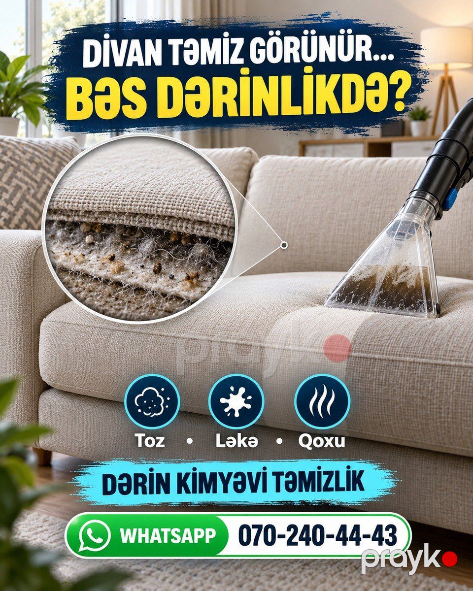 Yumşaq mebellərin təmizlənməsi — Təmizlik, Bakı (5)