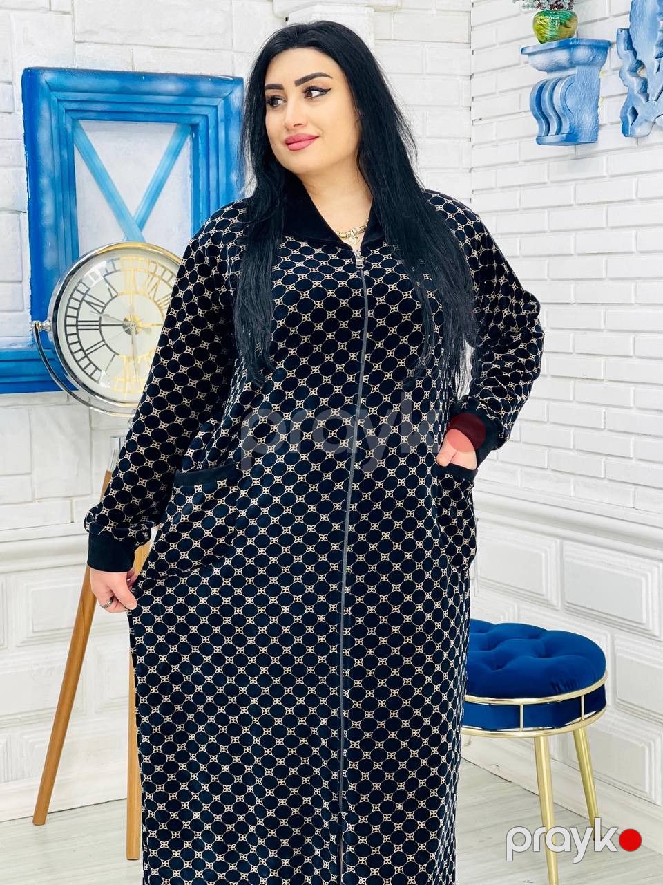 Ev xələti 2796641, qara, velür, ölçü 8XL — Mallar, Bakı (2)