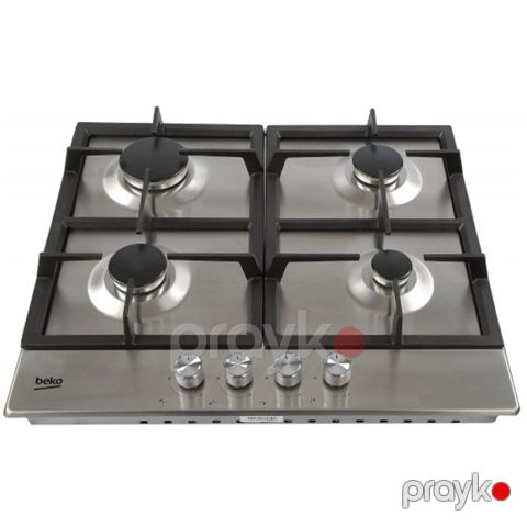 Beko Hıag 64225 SX Qazlı Bişirmə Paneli – 4 Gözlü, Paslanmayan Polad — Bakı