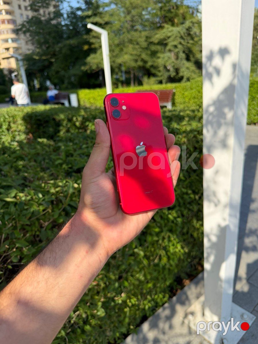 Apple iPhone 11 Red 64GB/4GB — Smartfonlar, Bakı (4)