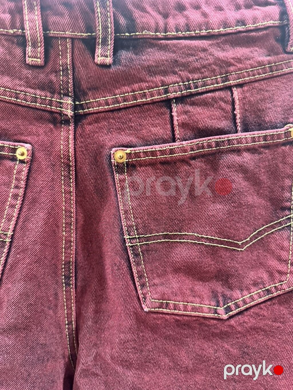 Cropp Town/ Bordo-qara denim şalvar Rusiyada alınıb, əla — Jins, Bakı (4)