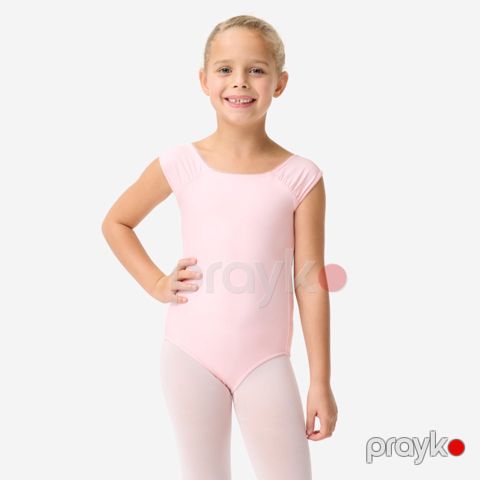 Qızlar üçün bədii gimnastika üçün kombinezon Decathlon 8759968, çəhrayı, poliester/elastan, ölçü 5-6 yaş — Bakı