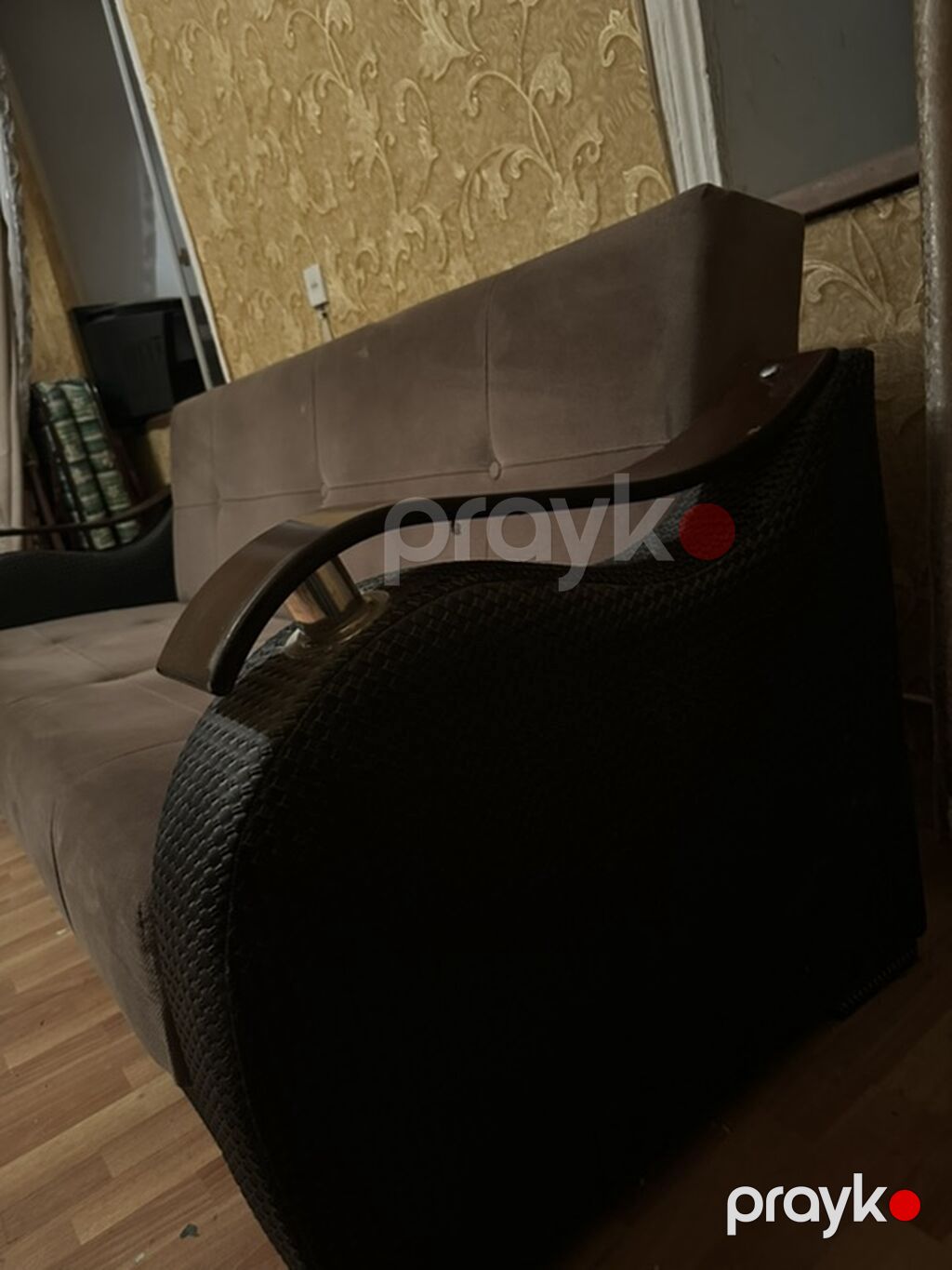 Qəhvəyi rəngdə 4 nəfərlik divan - Klassik-modern dizayn: Düz xəttli — Divanlər, Bakı (2)